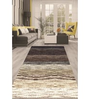 Dijital Kaymaz Taban Yıkanabilir Modern Renkli Salon Halısı Mutfak Halısı Yolluk ND-HT-215 (Kahverengi)