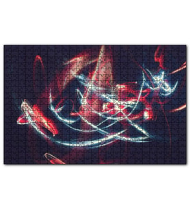 Cakapuzzle Kırmızı Beyaz Işıkların Dansı  Puzzle Yapboz MDF (Ahşap) (1000 Parça)