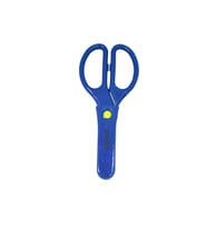 Brons Koruma Kılıflı Öğrenci Makası BR-702 - Kırmızı (Mavi)