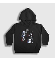 Presmono Unisex Çocuk Beyaz Band The Beatles Kapüşonlu Sweatshirt 114289tt (Siyah)