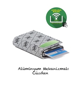 Unisex Rio Mekanizmalı Otomatik Kızaklı Kartlık Cüzdan (Gri)
