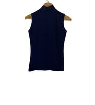 Kadın Sıfır Kol Yarım Balıkçı Yaka Body 1 Adet (Lacivert)