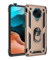 Xiaomi Poco F2 Pro Kılıf Yüzüklü Zırh Tank Vega (Gold)