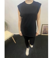 Kadın Bisiklet Yaka Regular Fit Tişort SPR24ATK340 (Siyah)