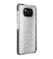 Xiaomi Poco X3 Kılıf Buzz Köşeleri Airbagli Prizmatik Tasarım (Siyah)