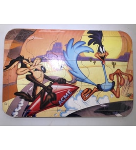 Puzzle Yapboz Ahşap 10 parça Çocuk Puzlle (Mavi)