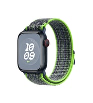 Apple Watch 44/45/46/49mm Kordon 2023 Point Hasır Kordon Strap Kayış 2/3/4/5/6/s (Yeşil)