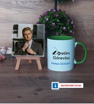 Öğretim Görevlisi Fotoğraflı Dekoratif Taş, Kupa Bardak Beyaz Hediye Öğretmenler Günü Hediyesi (Model 14)