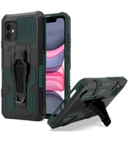 Apple iPhone 11 Zırh Tank Kılıf Yüksek Koruma (Yeşil)