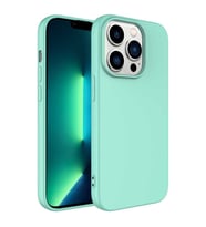Apple iPhone 14 Pro Max Kılıf Mara Lansman İç Yüzeyi Kadife Kılıf (Açık Yeşil)