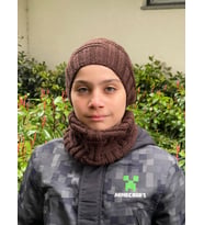 ÇOCUK BERE BOYUNLUK YUMUŞAK YÜN TAKIM (Kahverengi)