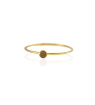 Kadir Jewellery Zirkon Taşlı Ayarlanabilir 22 Ayar Altın Kaplama Bilezik (Kahverengi)