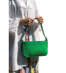 Bagorama NATURE Kadın Suni Deri Çapraz Askılı Omuz Çantası (Yeşil)