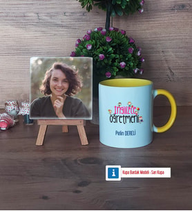 İngilizce Öğretmeni Fotoğraflı Dekoratif Taş, Kupa Bardak Beyaz Hediye (Model 7)