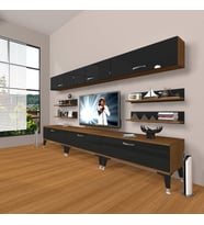 Decoraktiv Eko 8Y Mdf Gold Tv Ünitesi Tv Sehpası (Beyaz - Kahverengi)