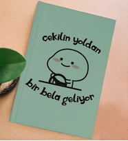 BK Gift Esprili Tasarım Serisi Sert Kapaklı Su Yeşili Defter, Arkadaşa Hediye, Yeni İş Hediyesi, Doğum Günü Hediyesi, Anı Defteri (Model 5)