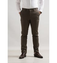 Notra Klasik Kesim Kışlık Kumaş Gabardin Boru Paça Erkek Pantolon  (Yeşil)