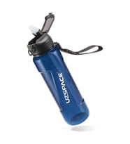 Uzspace FiftyFifty PİPETLİ 850ml Tritan Su Matarası (Lacivert)