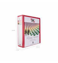 FİRMA EVRAK SUNUM KLASÖRÜ A4 PVC 7 CM 4 HALKALI (520 YAPRAK) 27,5X32 CM (Kırmızı)