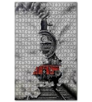 Cakapuzzle Buhar ve Dumanlar Arasında Karatren Puzzle Yapboz MDF (Ahşap) (255 Parça)