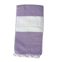 Peştemal Banyo Havlusu , Plaj Havlusu %100 Cotton 100x180 cm Çift Yüz  ** (Balıkçı Sırtı / Diomand  Desenli)** (Mor)