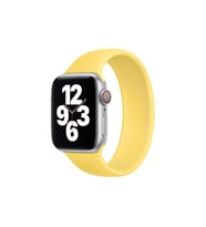 BİPOWER Apple Watch 42-44mm KRD18 Silikon Solo Kordon S Beden (Sarı)