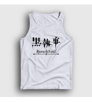 Presmono Unisex Sarı Logo Anime Kuroshitsuji Atlet 131010tt (Beyaz)