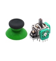 XBOX One Analog Motor Topuz Seti 1+1 One - One S/X - Series S/X Uyumlu Siyah Yeşil (Siyah-Yeşil)
