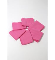 6'lı Müslin Ağız Mendili , Omuz Bezi , Ter Bezi Çift Kat Dikimli 35x20 cm (Pembe)