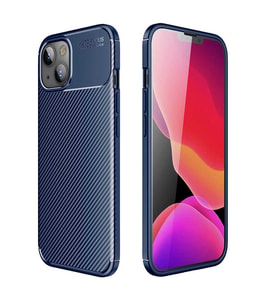 iPhone 13 Kılıf Elde Kaymayan Kamera Korumalı Silikon (Lacivert)