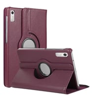Microsonic Lenovo Tab P11 Pro 2.Nesil Kılıf (ZAB50094TR) 360 Rotating Stand Deri Siyah (Mor)