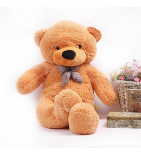 90cm Peluş Ayıcık (Renk Seçenekli) (Açık Kahverengi)