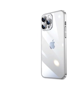 Apple iPhone 13 Pro Kılıf Renkli Çerçeveli Riksos Silikon Kılıf (Gümüş)