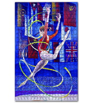 Cakapuzzle Erne Bames Ritmik Jimnastikçi 1984 Olimpiyat Puzzle Yapboz MDF(Ahşap) (500 Parça)