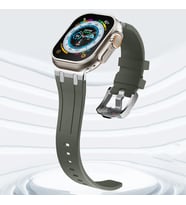 Sneezy Apple Watch 42-44-45-49MM İle Uyumlu Everest Tasarım Silikon Kordon (Koyu Gri)