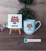 Babaya Hediye Dekoratif Taş, Kupa Bardak Kırmızı Hediye Babaya Doğum Günü Hediyesi (Model 4)