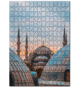 Cakapuzzle Sultan Ahmet Cami Kubeler Arasında Puzzle Yapboz MDF (Ahşap) (255 Parça)