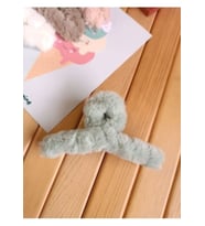 Peluş Fiyonk Figürlü 11 cm Mandal Toka (Yeşil)