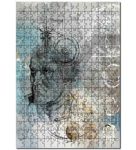 Cakapuzzle İnsan Figürü Bilimsel Çalışma Görseli Puzzle Yapboz MDF (Ahşap) (255 Parça)