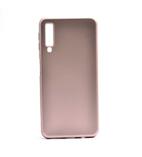 Samsung Galaxy A7 2018 Kılıf Soft Mat Premier Case (Gold)