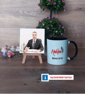 Hakim Fotoğraflı Dekoratif Taş, Kupa Bardak Beyaz Hediye (Model 11)