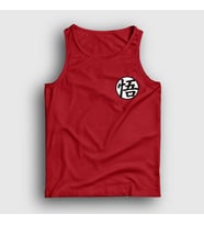 Presmono Unisex Sarı Kanji Go Anime Dragon Ball Atlet 236118tt (Kırmızı)