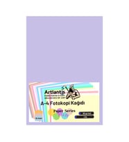 Renkli A-4 Fotokopi Kağıdı 25 li 1 Paket Artlantis Fotokopi Renkli A4 Kağıdı (Lila)