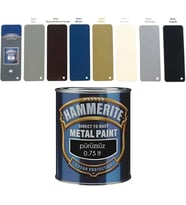 MARSHALL HAMMERİTE DÜZ PÜRÜZSÜZ TİP METAL BOYALARI 0.75 LT (Gri)
