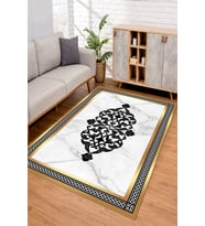 Dijital Kaymaz Taban Yıkanabilir Renkli Salon Halısı Mutfak Halısı Yolluk ND-SD-670 (Gold)
