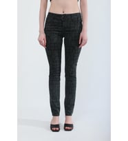Kadın Likralı Düşük Bel Skinny Fit Jean Pantolon (Haki)