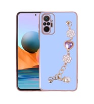 Xiaomi Redmi Note 10 Pro Kılıf El Tutamaçlı Taka Silikon Kılıf (Mor)