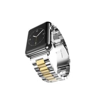 BİPOWER Apple Watch 42-44mm KRD20 Metal Kordon (Gold)