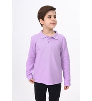 Toontoy Unisex Çocuk Nakışlı Tişört (Lila)