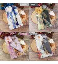 Hediyelik Seccade, Şal, Kristal Tesbih, Süslemeli Asetat Kutulu (30×18) Paket (Model 3)